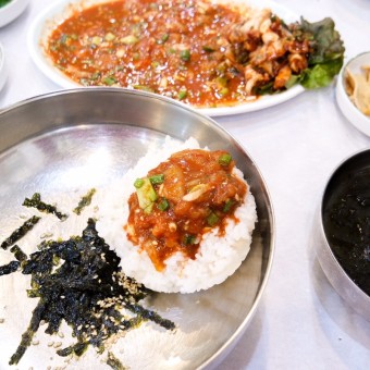 꽃게살비빔밥 꽃게탕