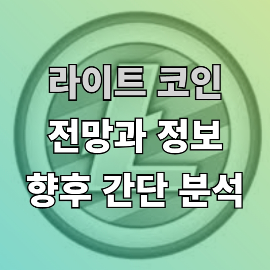 라이트 코인 전망과 정보 향후 간단 분석