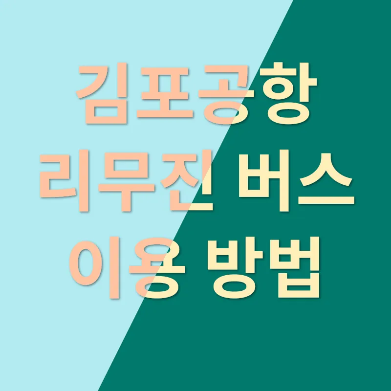 김포공항 리무진 버스_3