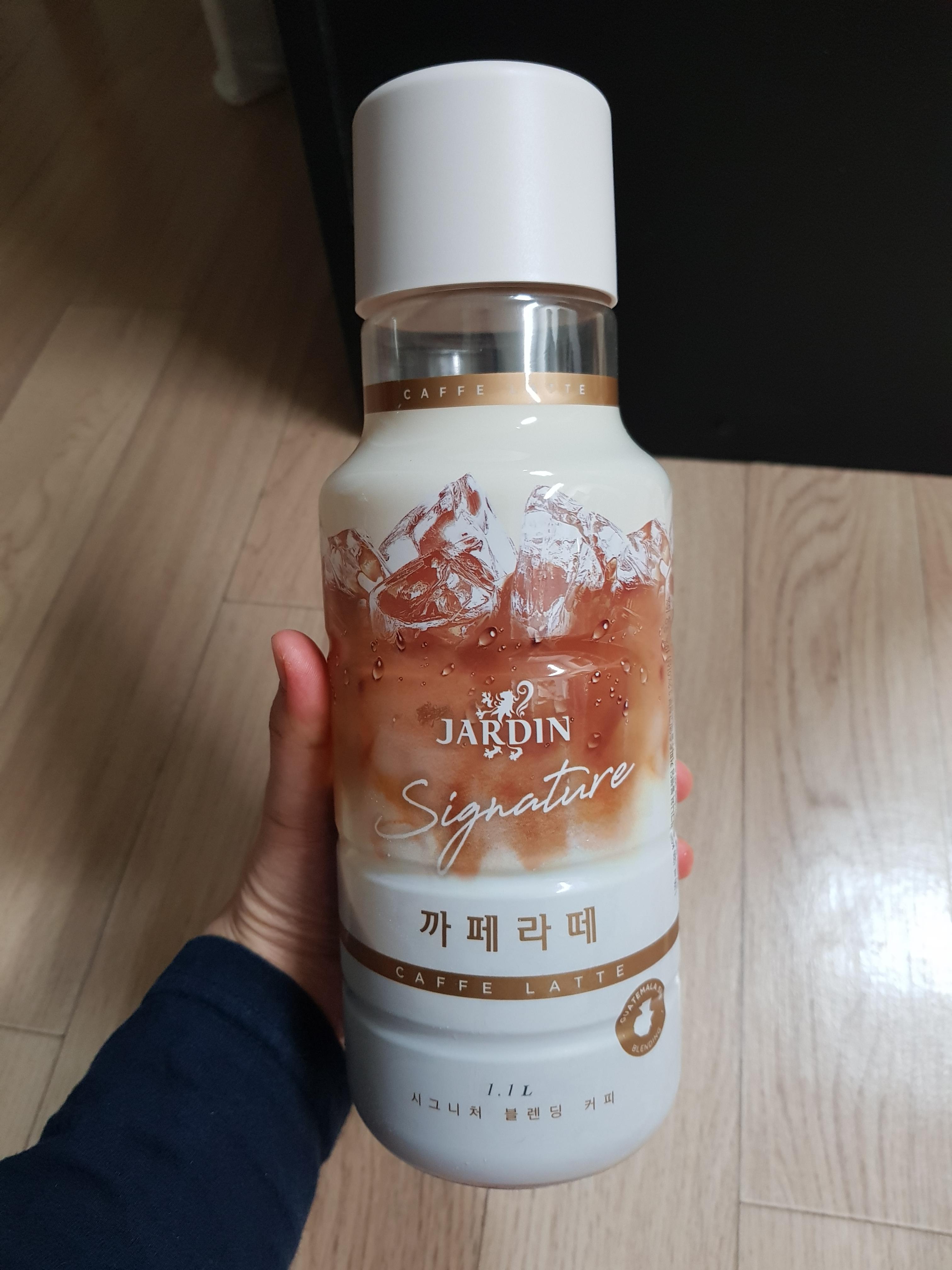  쟈뎅 시그니처 블렌딩 커피 카페라떼 1.1L  3병째 드링킹 후 시음 후기