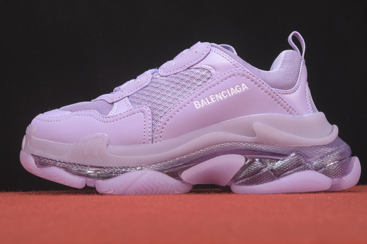  [BALENCIAGA] GT 발렌시아가 트리플 S 클리어솔 스니커즈 퍼플 544351 W2GA1 5890
