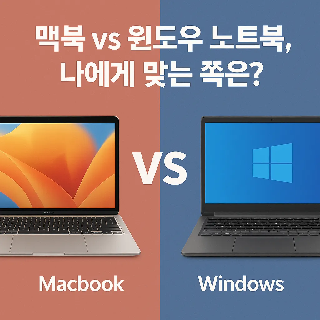 맥북 vs 윈도우 노트북, 어떤 선택이 내게 맞을까