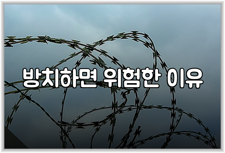 방치하면 위험한 이유