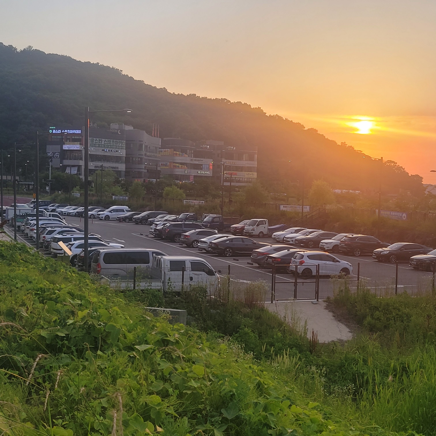 물왕호수 공용주차장