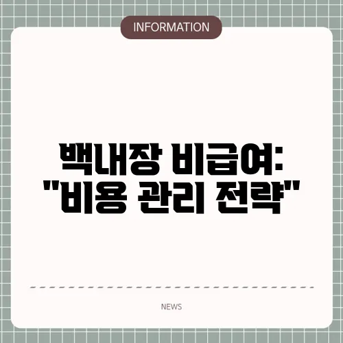 백내장 비급여: 