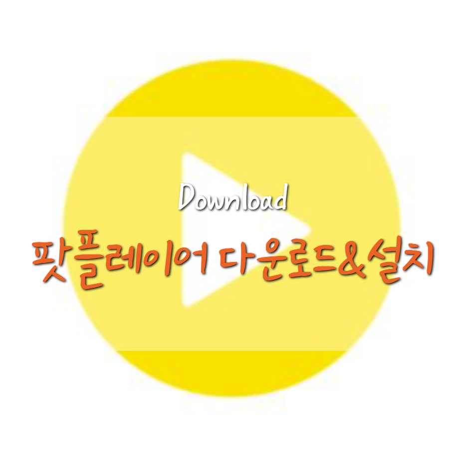  코덱이 없을 때 팟플레이어 다운로드 및 설치 방법