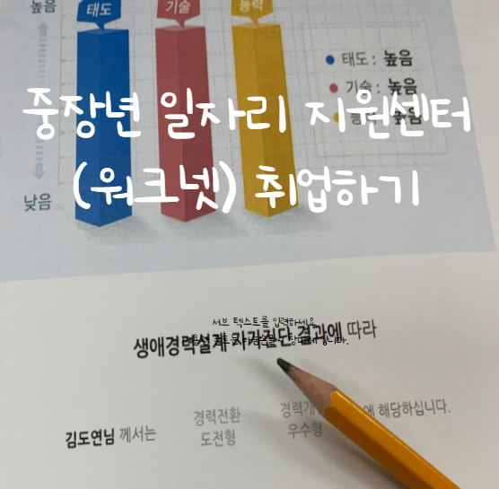 중장년 일자리 지원센터(워크넷) 취업하기