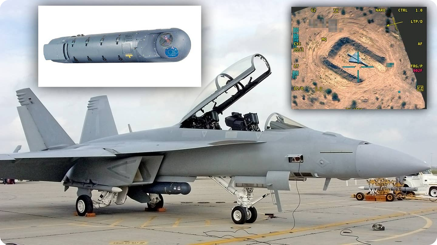 F/A-18 Super Hornet 에서 첫 시험을 하는 LITENING Targeting Pod