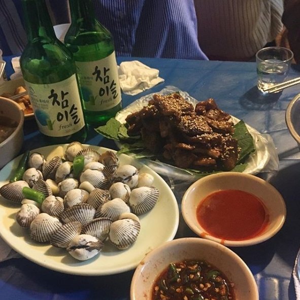 Seoul, street food stalls