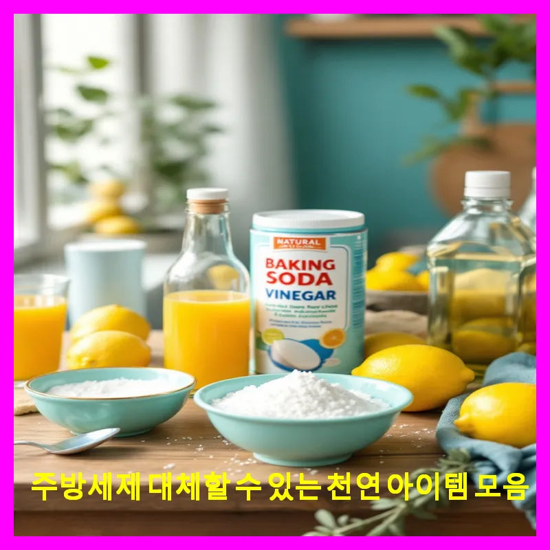 주방세제 대체할 수 있는 천연 아이템