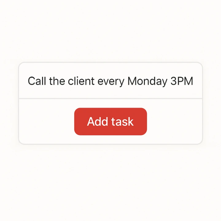 Todoist 자연어 알림 기능 예시