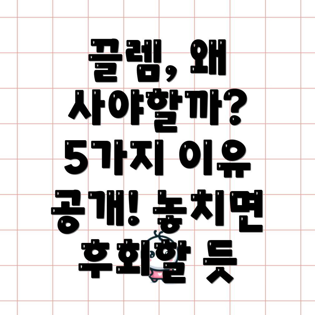 끌렘이런점때문에사야돼놓치면후회할5가지이유