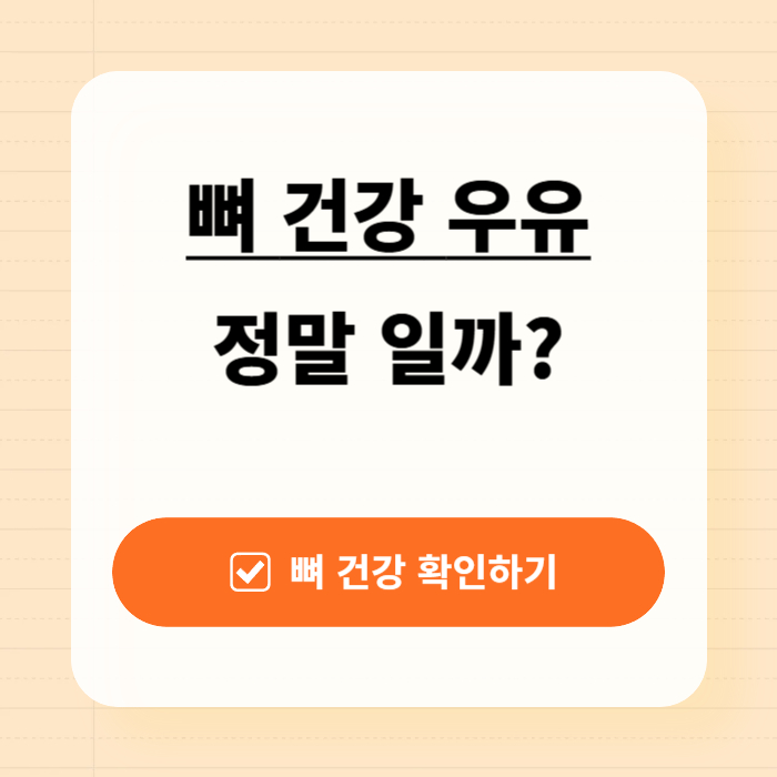 뼈건강확인