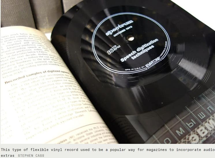 플렉시 디스크 Forgotten audio formats: The flexi disc