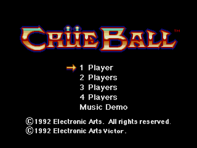  Crue Ball (메가 드라이브 / MD) 게임 롬파일 다운로드