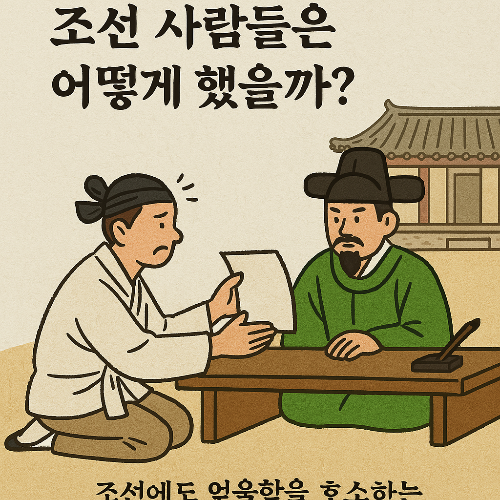 조선시대 소지 조선시대 고소장