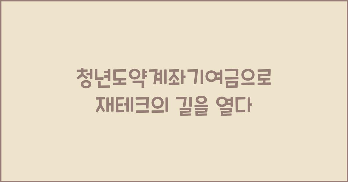 청년도약계좌기여금