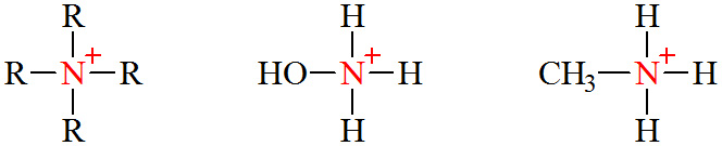 ammonium 암모늄 이온 NH4^+