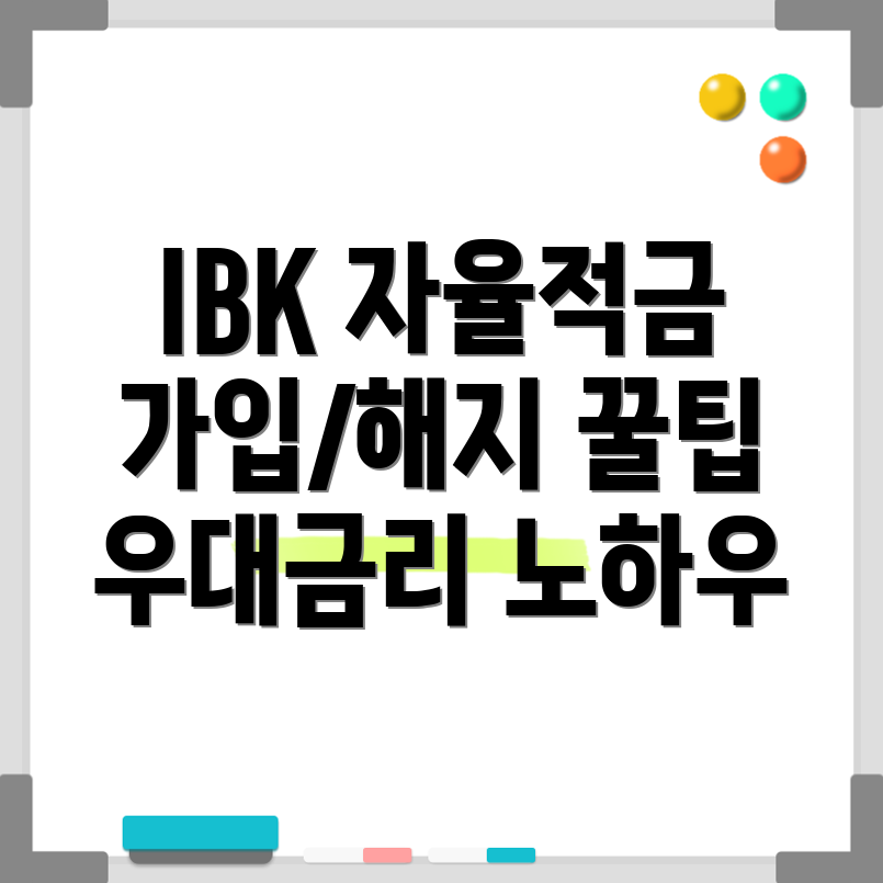 IBK월복리자유적금