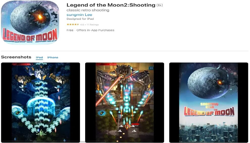 Legend of the Moon : Shooting