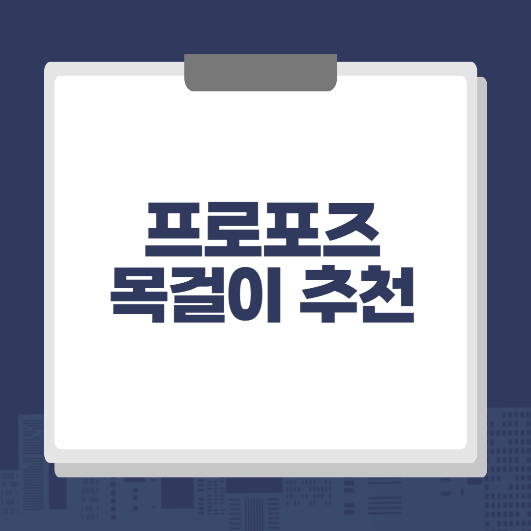 프로포즈 목걸이