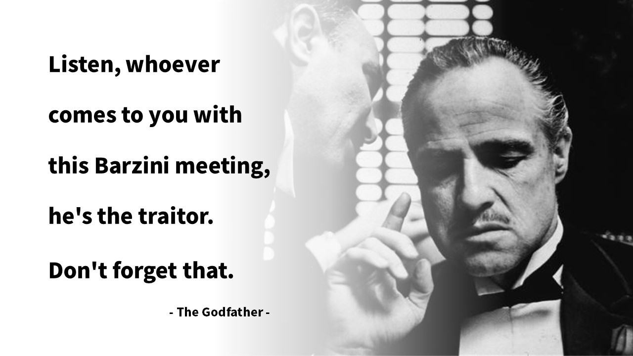  영화 대부(The Godfather), 배신자의 정의 및 영어 명대사 모음