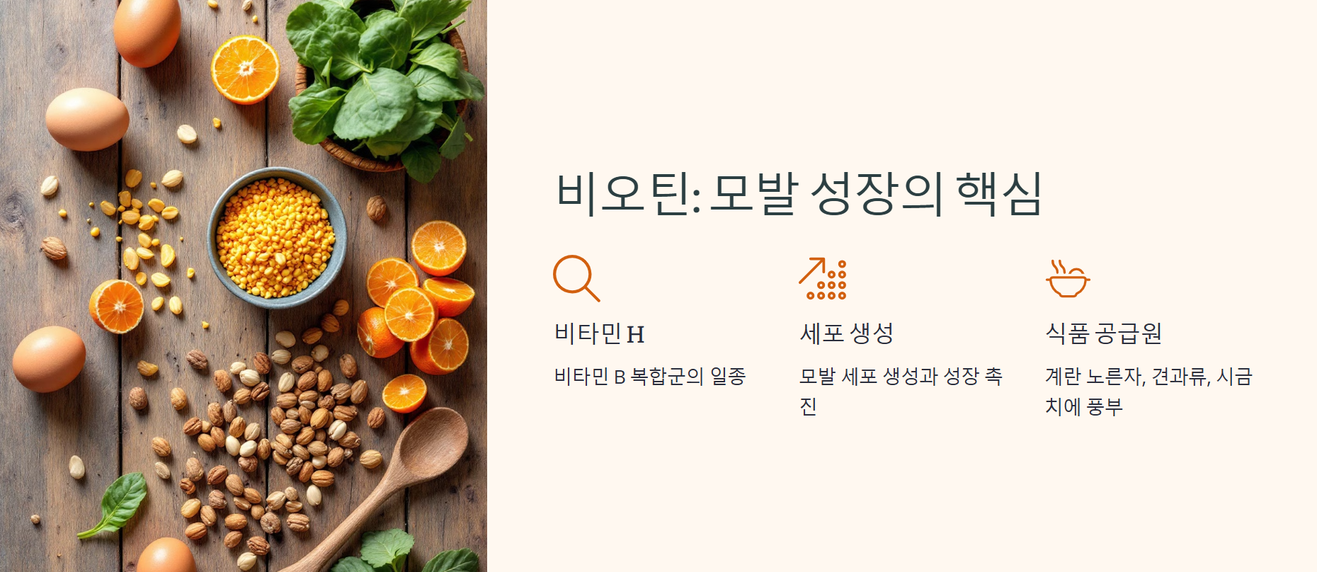 비오틴: 모발 성장의 핵심