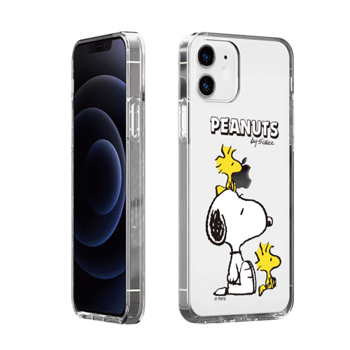 snoopy and woodstock clear jelly case thumbnail