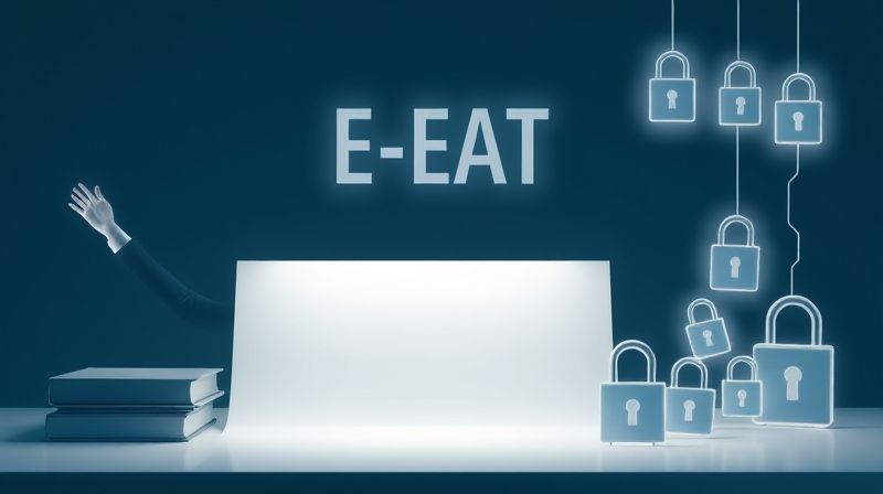 티스토리 콘텐츠의 전문성, 경험, 신뢰성(E-E-A-T) 강화를 나타내는 이미지