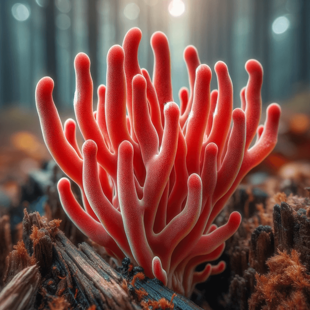 붉은사슴뿔버섯
