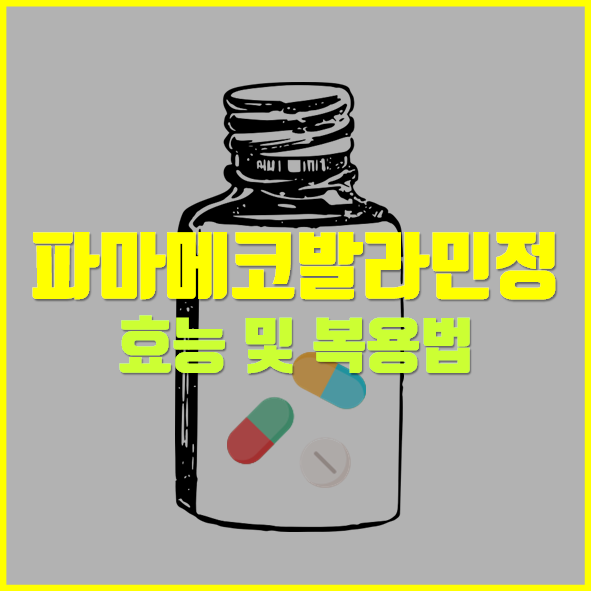  파마메코발라민정 효능 부작용