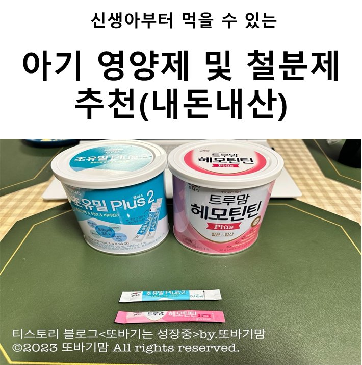  신생아부터 먹을 수 있는 아기 영양제 및 철분제 후디스 초유밀, 헤모틴틴 후기 및 추천(ft.내돈내산)