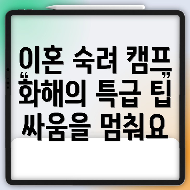 이혼 숙려 캠프