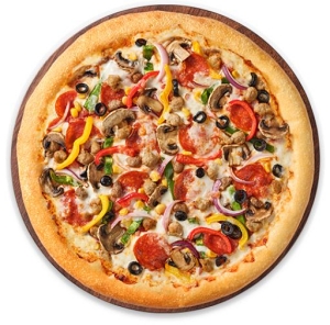 피자 헛 팬 메뉴 슈퍼 슈프림 라지 사이즈