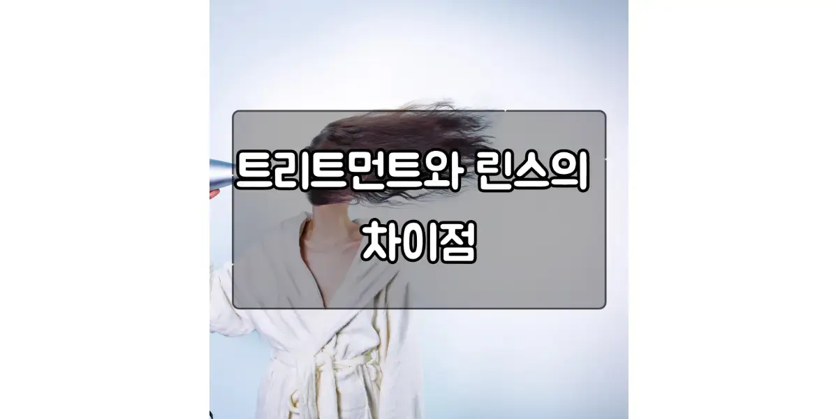  트리트먼트와 린스의 차이점