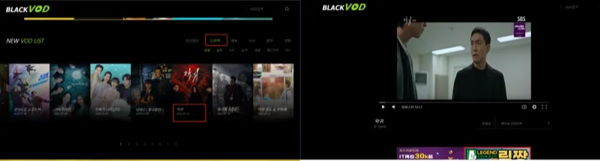 black vod 폐쇄