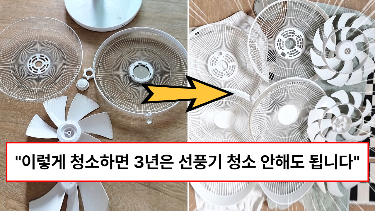 “면봉, 칫솔 이런거 필요없습니다” 치약 하나로 선풍기 청소 5분안에 끝내는 방법 (feat. 3년동안 먼지 안붙기)