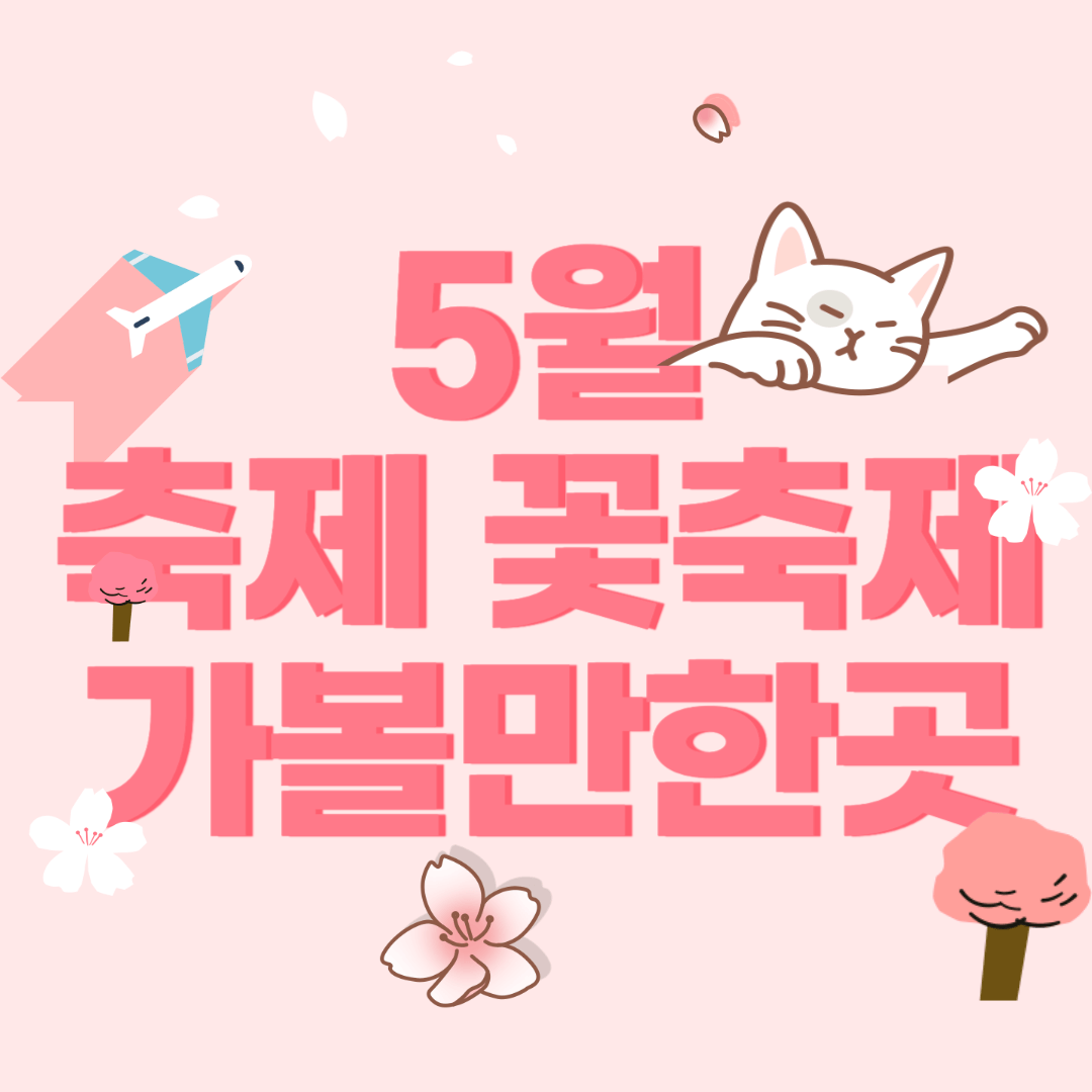 5월 축제 꽃축제 하는곳 일정 가볼만한곳