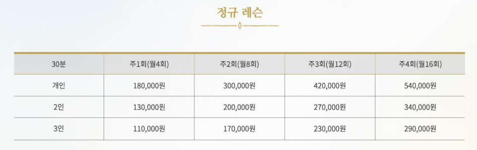 에이원테니스 동대문점 가격(2023.03.05기준)