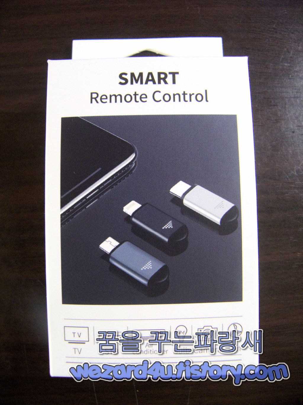 스마트폰 만능 리모컨 TV 에어컨 셋톱박스 적외선 IR C 타입 제품 앞면