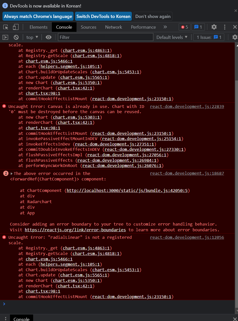 React Chartjs 2 Radar 사용기