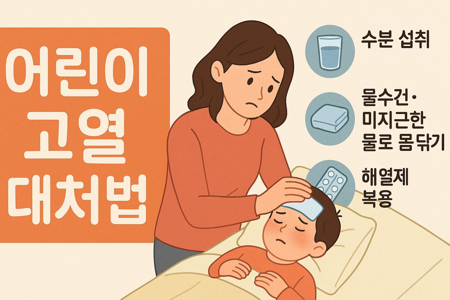 어린이 고열 대처법