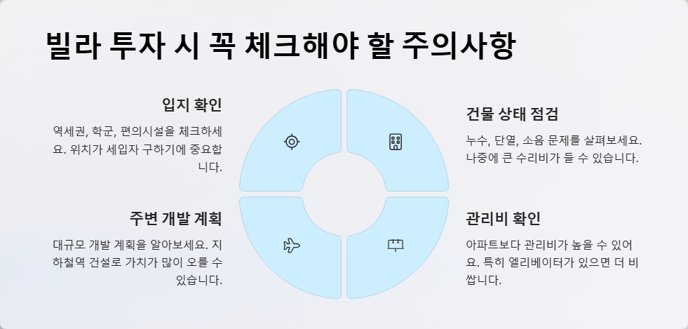 빌라 투자 장단점 및 주의사항