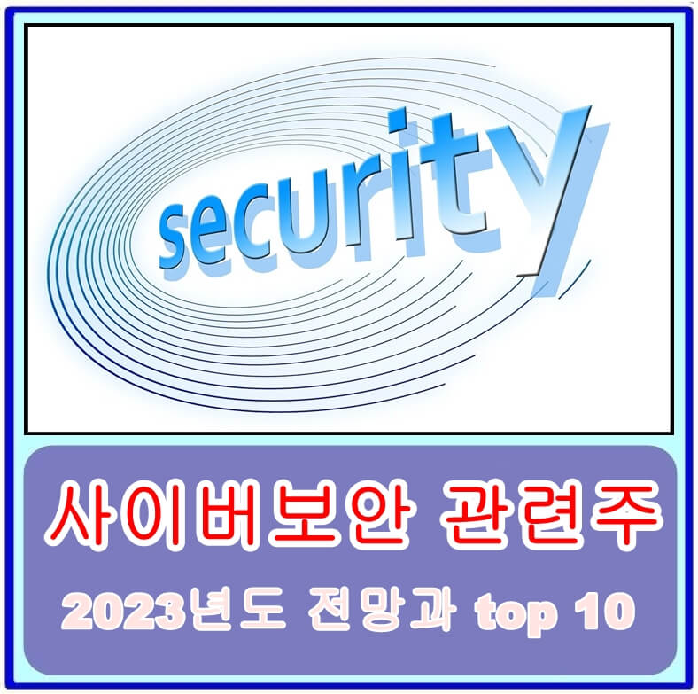 사이버보안 관련주 2023년도 전망과 top 10