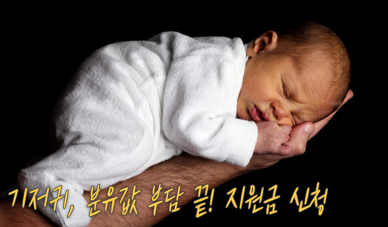 기저귀, 분유값 지원금 신청하기