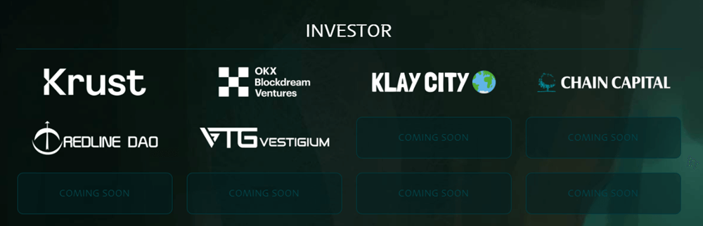 클레이다이스 투자사 Krust&#44; OKX Ventures&#44; Klaycity 등이 있다.