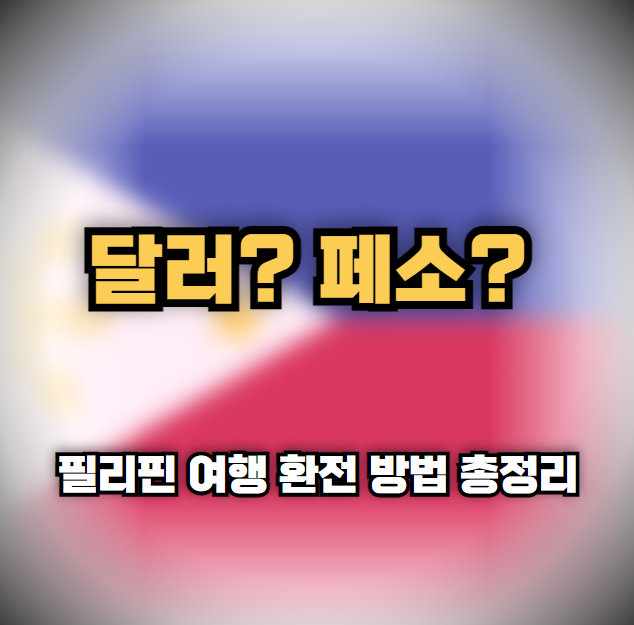 달러? 페소? 필리핀 여행 환전 방법 총정리