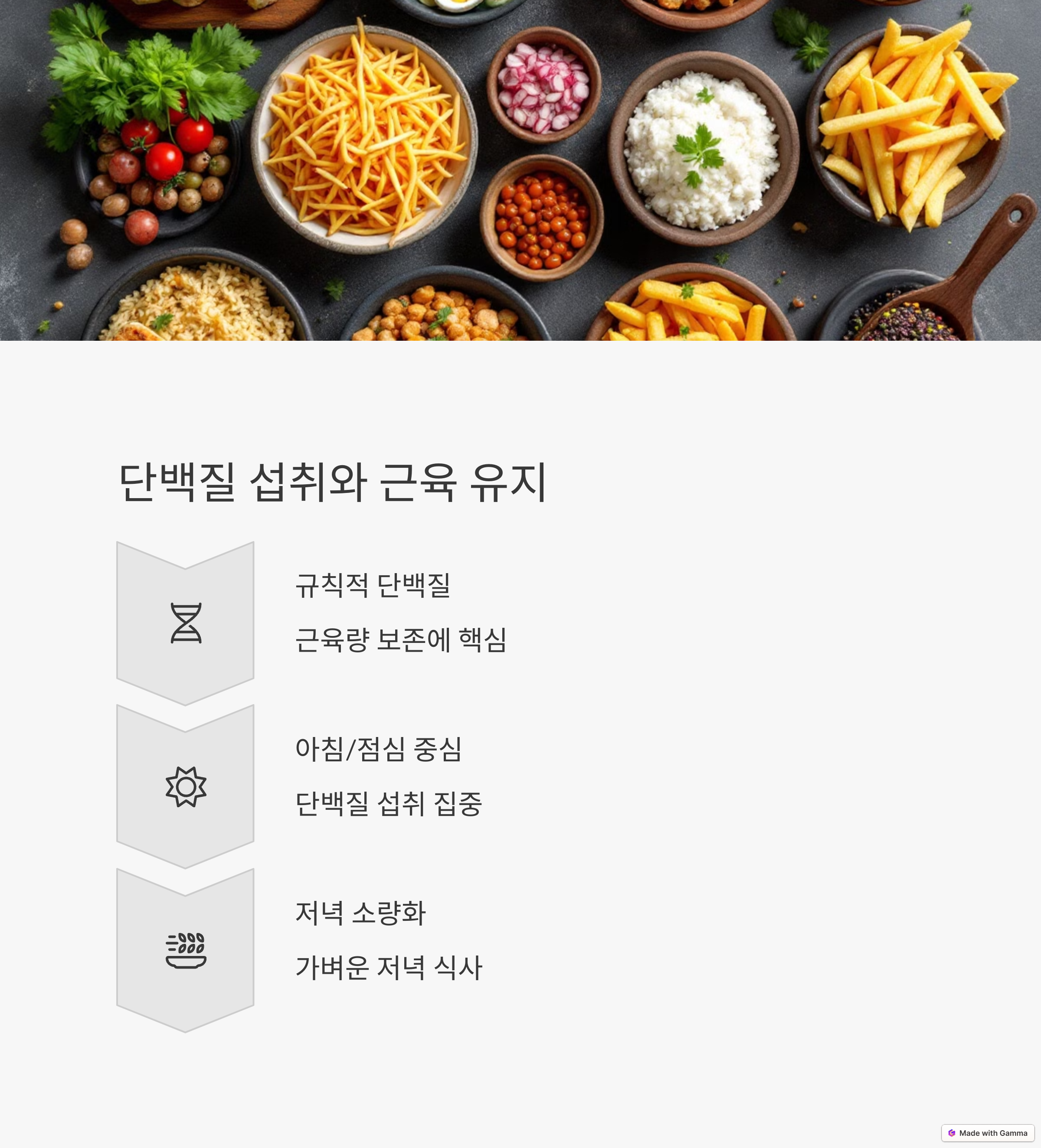 단백질 섭취와 근육 유지