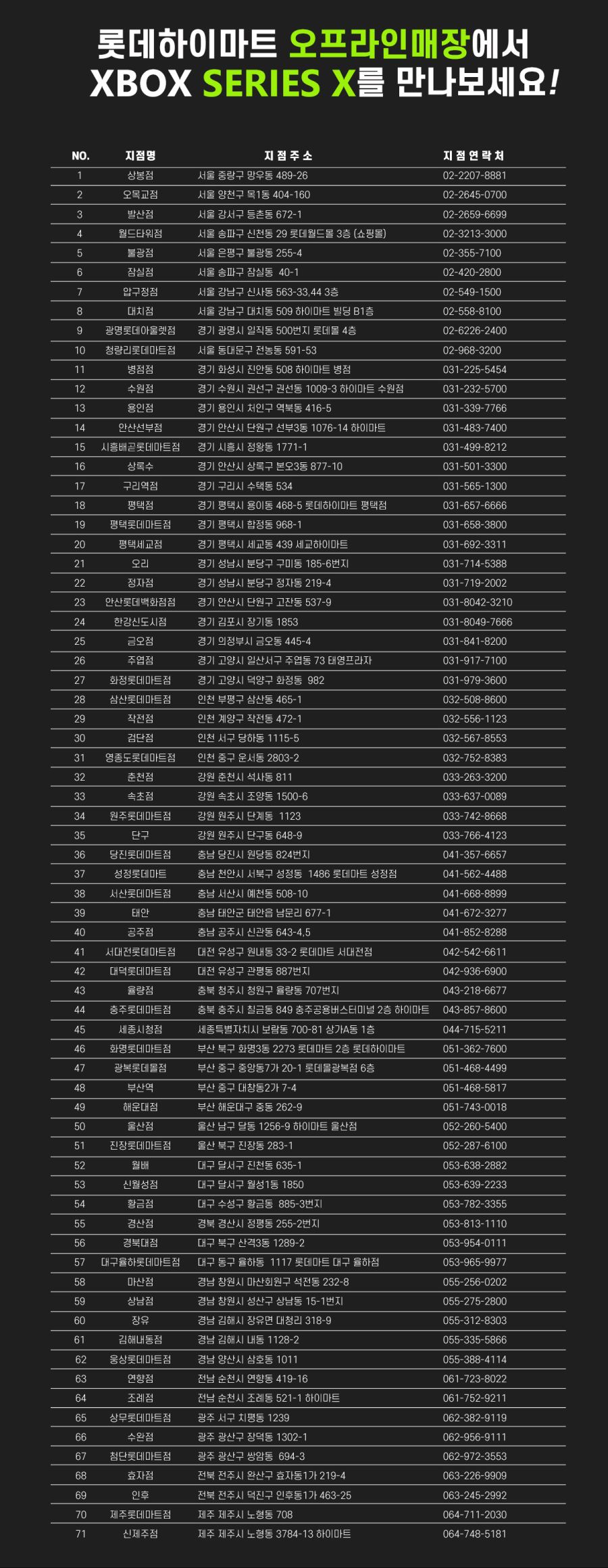  하이마트 XBOX SERIES X 오프라인 판매예정 4월14일
