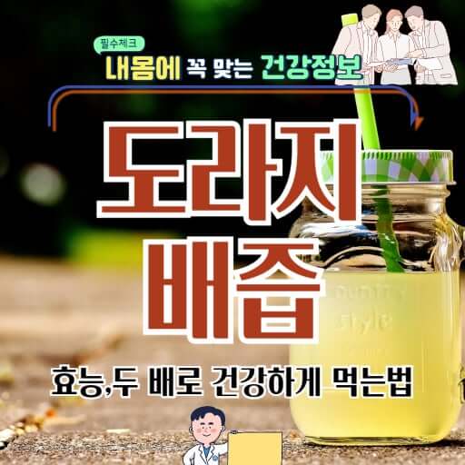 도라지 배즙의 효능과 복용 방법, 주의 사항